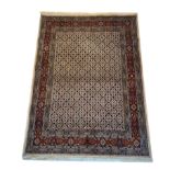 Carpet, Moud, with silk, good condition, 208 x 152 cm - The carpet can only be viewed and