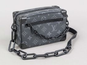 Louis Vuitton, Monogram Eclipse Canvas Mini Soft Trunk, rubberized cotton fabric in classic logo