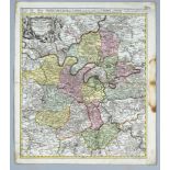 Historical map of Paris and surroundings, ''Particulir Carte des Landes und der Schön