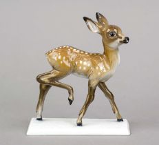 Fawn, Rosenthal, Selb, mark 1943-52, designed by Willi Münch-Khe, model no. 581, marked, on