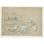 John Adam Houston (1812-1884), British landscape and history painter, view of the ruins of Tintern