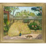 Gustav Wolmar (1880-1971), The Peacock Garden, oil on canvas, monogrammed GW. lower right, 58 x 67