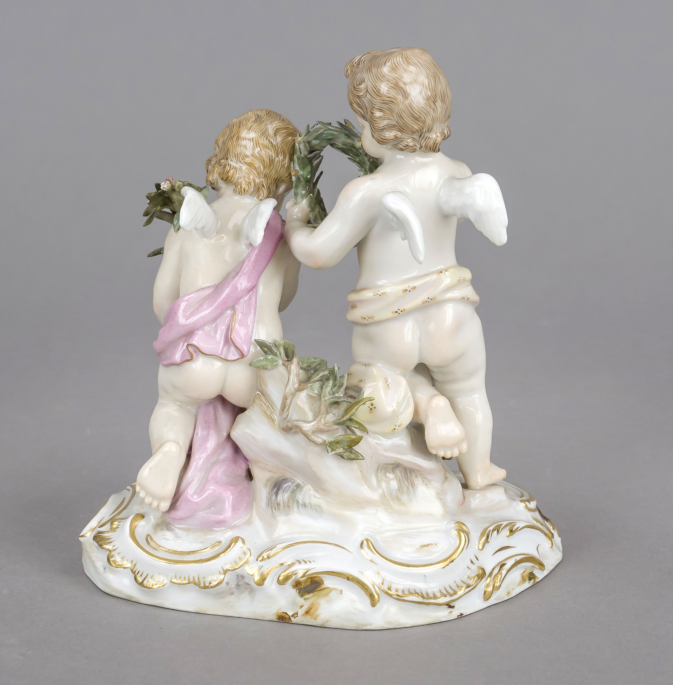 Allegory of Peace, Meissen, Knauf Schwerter, mark 1850-1924, 1st choice, design by Carl Christoph - Image 2 of 3