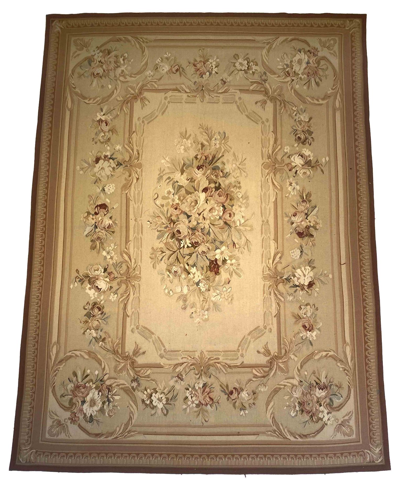 Carpet, Aubusson, good condition with minor wear, 274 x 183 cm - The carpet can only be viewed and