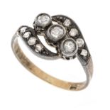 Altschliff-Diamant-Ring GG 585/