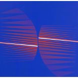 Lothar Quinte (1923-2000), Op-Art composition, color silkscreen on light cardboard, signed and dated
