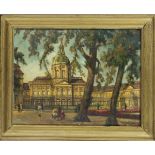 Hans Segebrecht, 1st half of the 20th century, View of Charlottenburg Palace with staffage