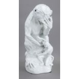 Monkey with young boy, Meissen, mark 1924-1934, designed by Johann Gottlieb Kirchner, model no.