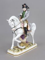 Napoleon on horseback, Volkstedt, Thuringia, early 20th century, Napoleon riding on Marengo, after