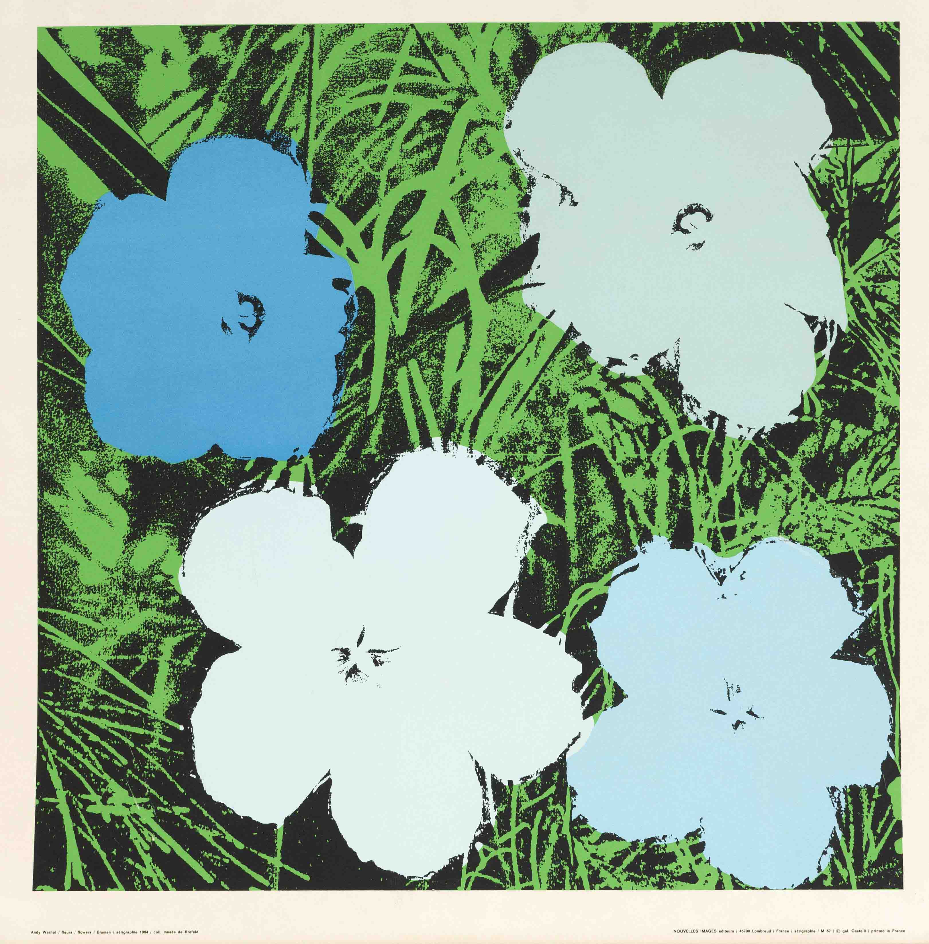 Andy Warhol (1928-1987), after, Fleurs/ Flowers, 1964, color silkscreen on wove paper,