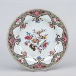 Famille Rose plate, China 18th century (Yongzheng/Qing). Rim minimally chipped, d. 22.5 cm