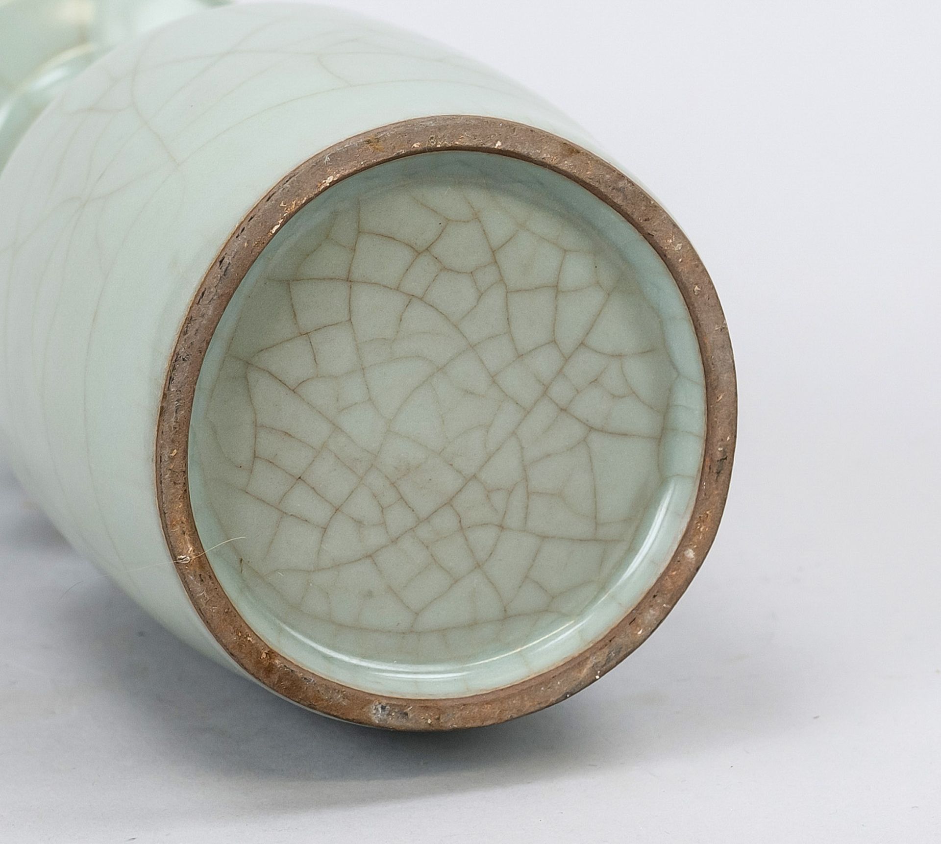 Longquan celadon mallet vase, China, 19th/20th century Monochrome, celadon-colored glaze with a - Image 2 of 2