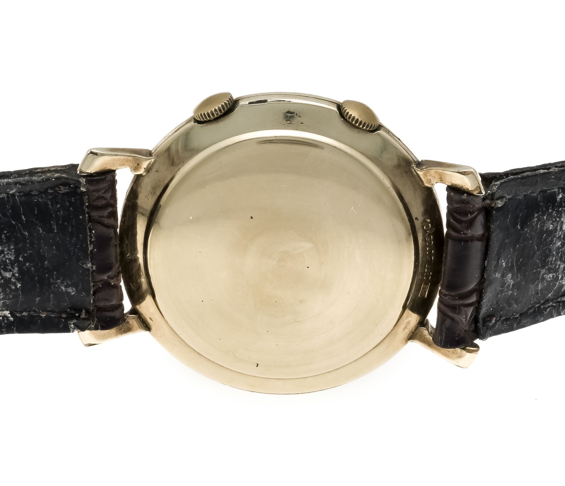 LeCoultre Memovox Alarm men's watch, rare !!! Henry Ford version, circa 1955, 10ct. GoldFilled, - Image 2 of 2