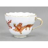 A coffee cup from the Königliche Hofconditorei, Meissen, pommel swords 1850-1924, 1st choice,