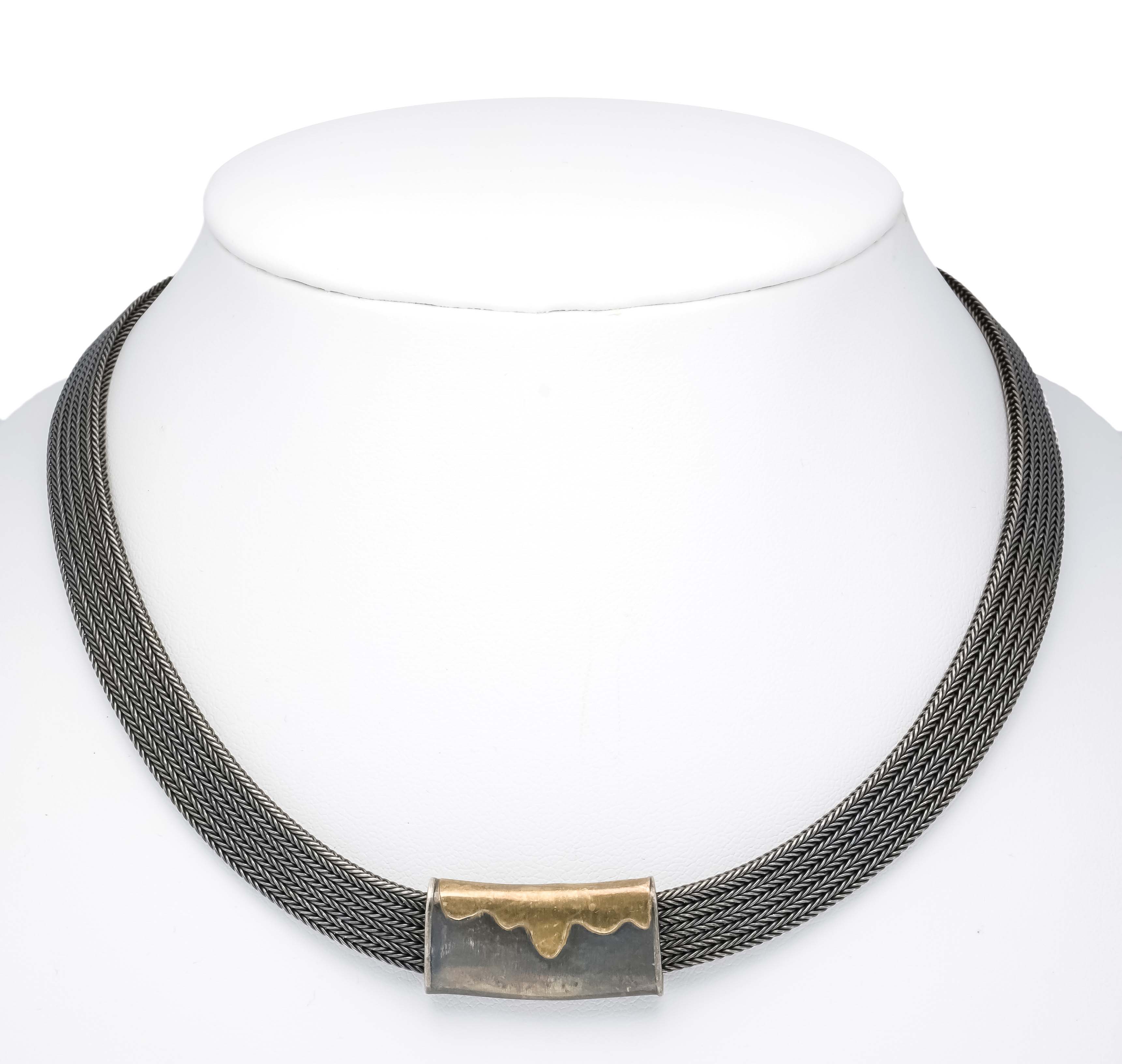 Design-Halsband Silber 925/000