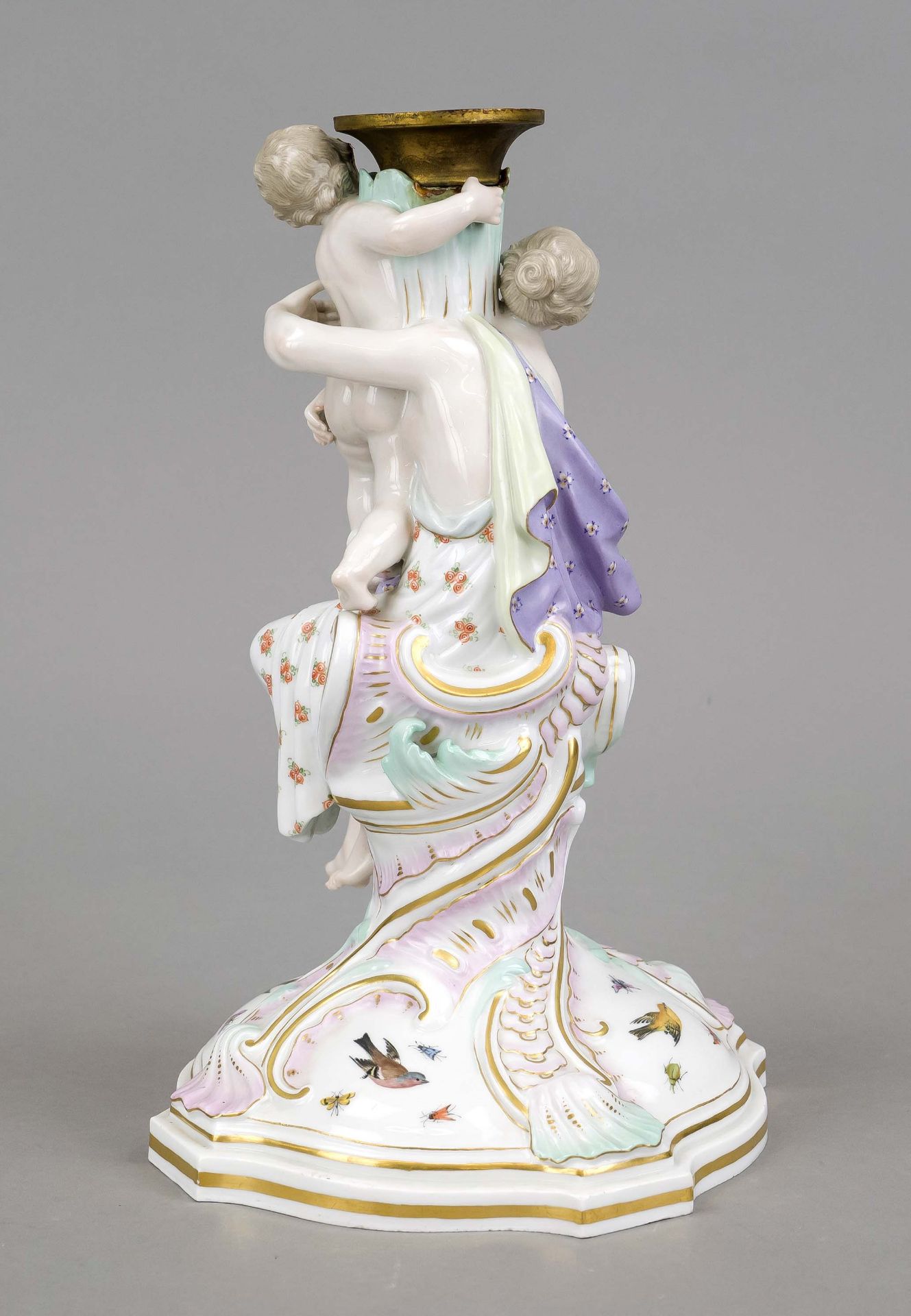 Figural candlestick, Meissen, Knauf Schwerter, mark 1850-1924, 1st choice, model no. C84x, - Image 2 of 2