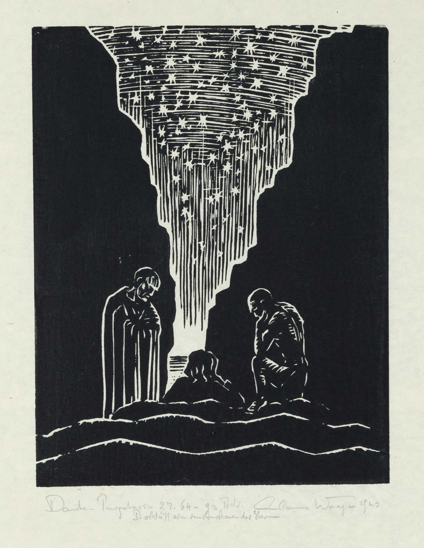 Klaus Wrage (1891-1984), bundle of 7 prints, c. 1923-1934, including 6 woodcuts with motifs from - Image 3 of 3