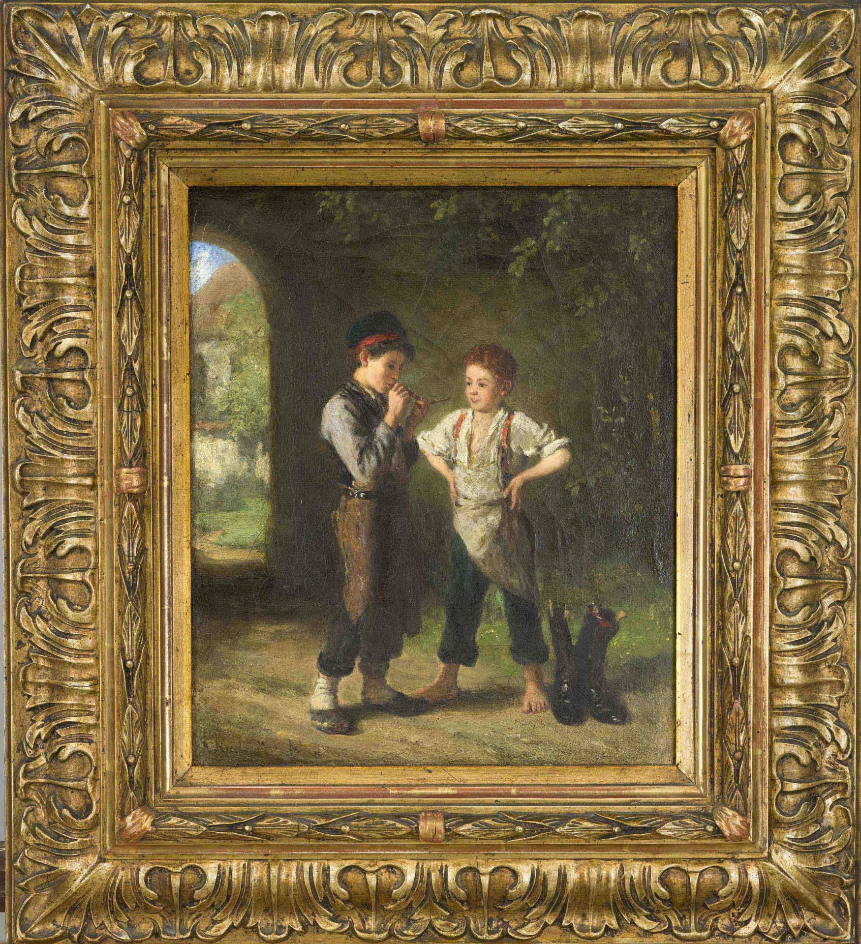 August Heinrich Niedmann (1826-1910), German painter of the Munich School, pupil of Wilhelm von