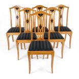 Set of 6 chairs in Biedermeier style around 1900, cherry wood, 104 x 45 x 44 cm - The furniture