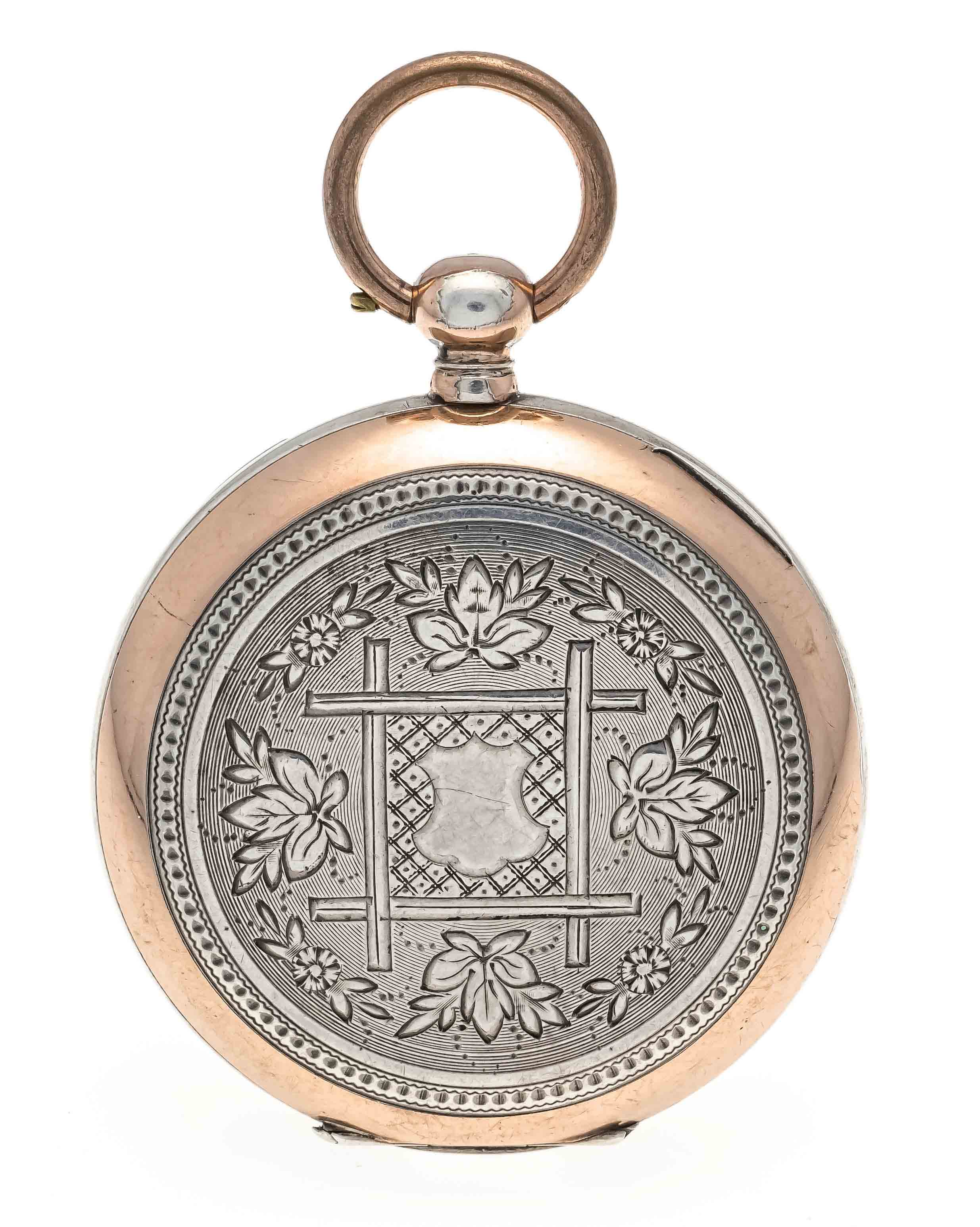 Chopard L.U.C. Bikupan, open key pocket watch, half chronometer, 1 cover 800/000 silver, partly - Image 3 of 3