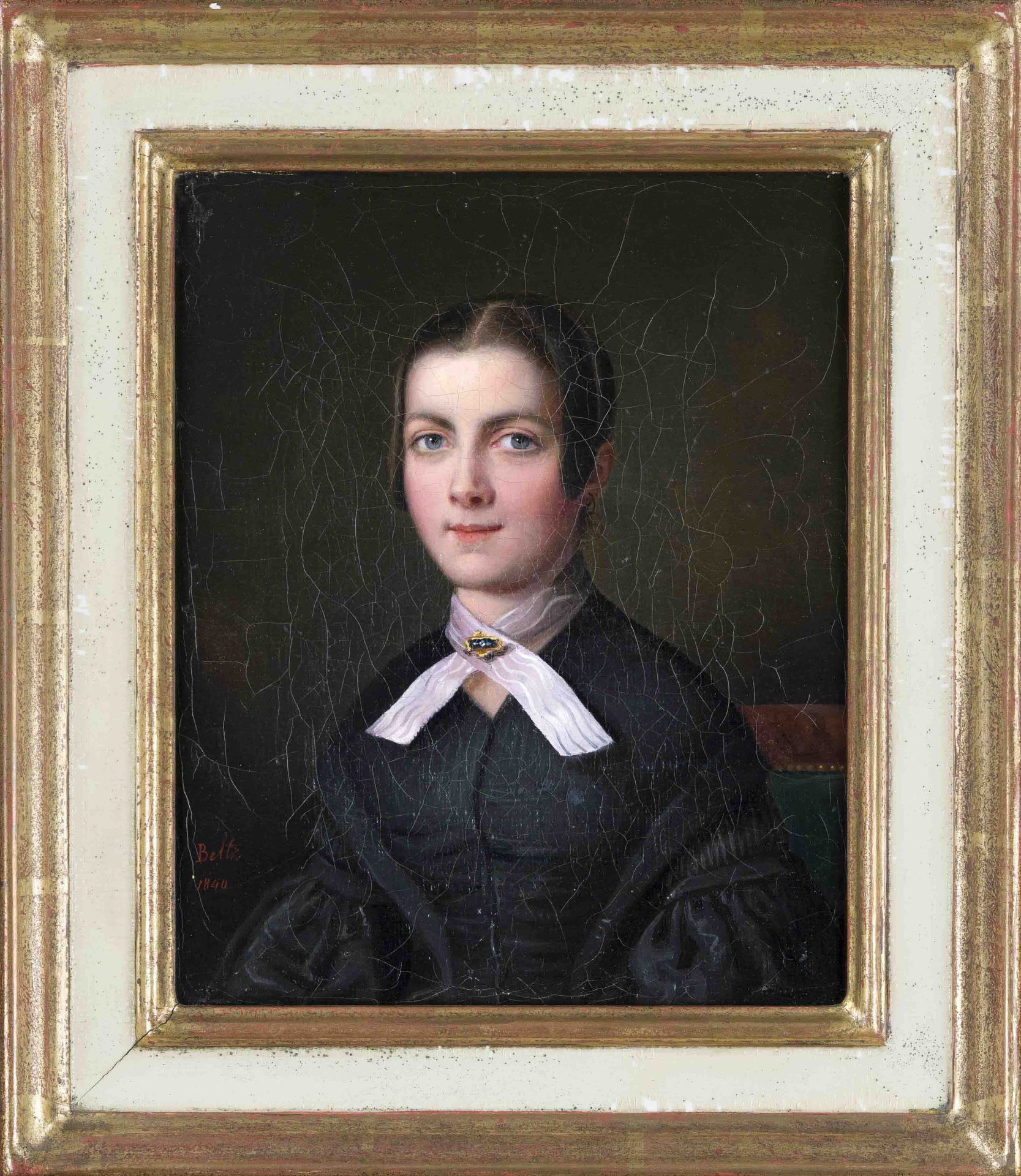 Heinrich Beltz (1801-1869), Swiss portrait painter of the Biedermeier period, Portrait of a young