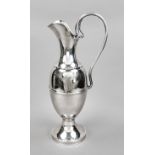 Very large jug, German, 20th century, master's mark Otto Wolter, Schwäbisch Gmünd, sterling silver