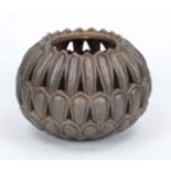 Lotus censer, China?, exact age uncertain, iron, openwork, h. 11 cm