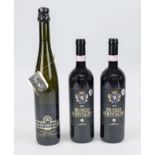 1 bottle of sparkling wine ''Geheimrat ''J'' Riesling, 750 ml and 2 bottles of 2206 Brunello di