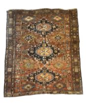 Sumac, Caucasus, minor wear, restored areas, 200 x 155 cm - The carpet can only be viewed and