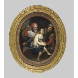 signed Boudin, late 18th century, ''Susanna and the Two Old Women''. The scantily clad Susanna