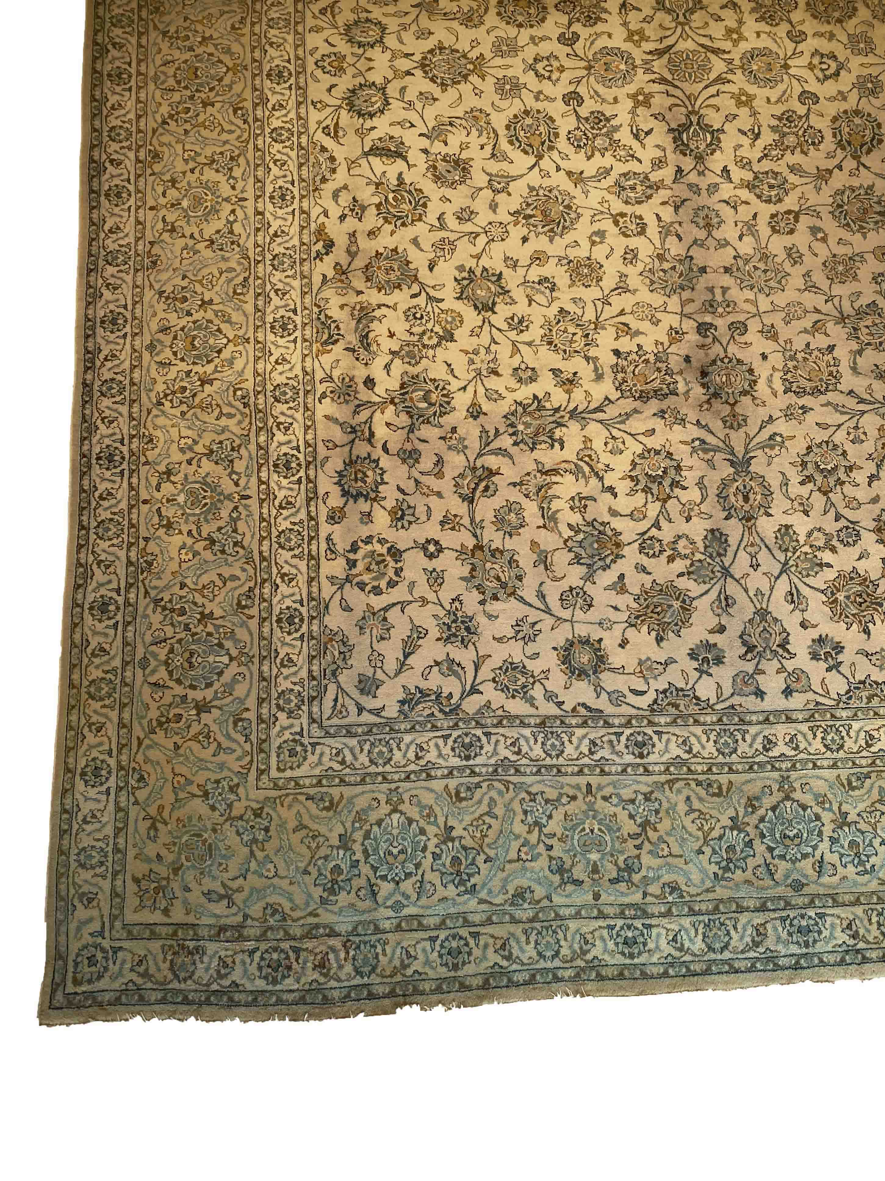 Carpet, Keshan, good condition, 410 x 292 cm - The carpet can only be viewed and collected at