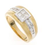 Brillant-Diamant-Ring GG/WG 585