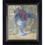 Hinrich Fokken (1889-1976), Still life with flowers, oil on cardboard, signed and dated (19)22 lower