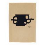 Eduardo Chillida (1924-2002), Antzo II Proporción, 1958, screenprint on brown paper, print signature