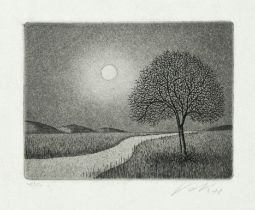 Large bundle of 22 etchings and lithographs by various artists, 2nd half of the 20th century: Volker