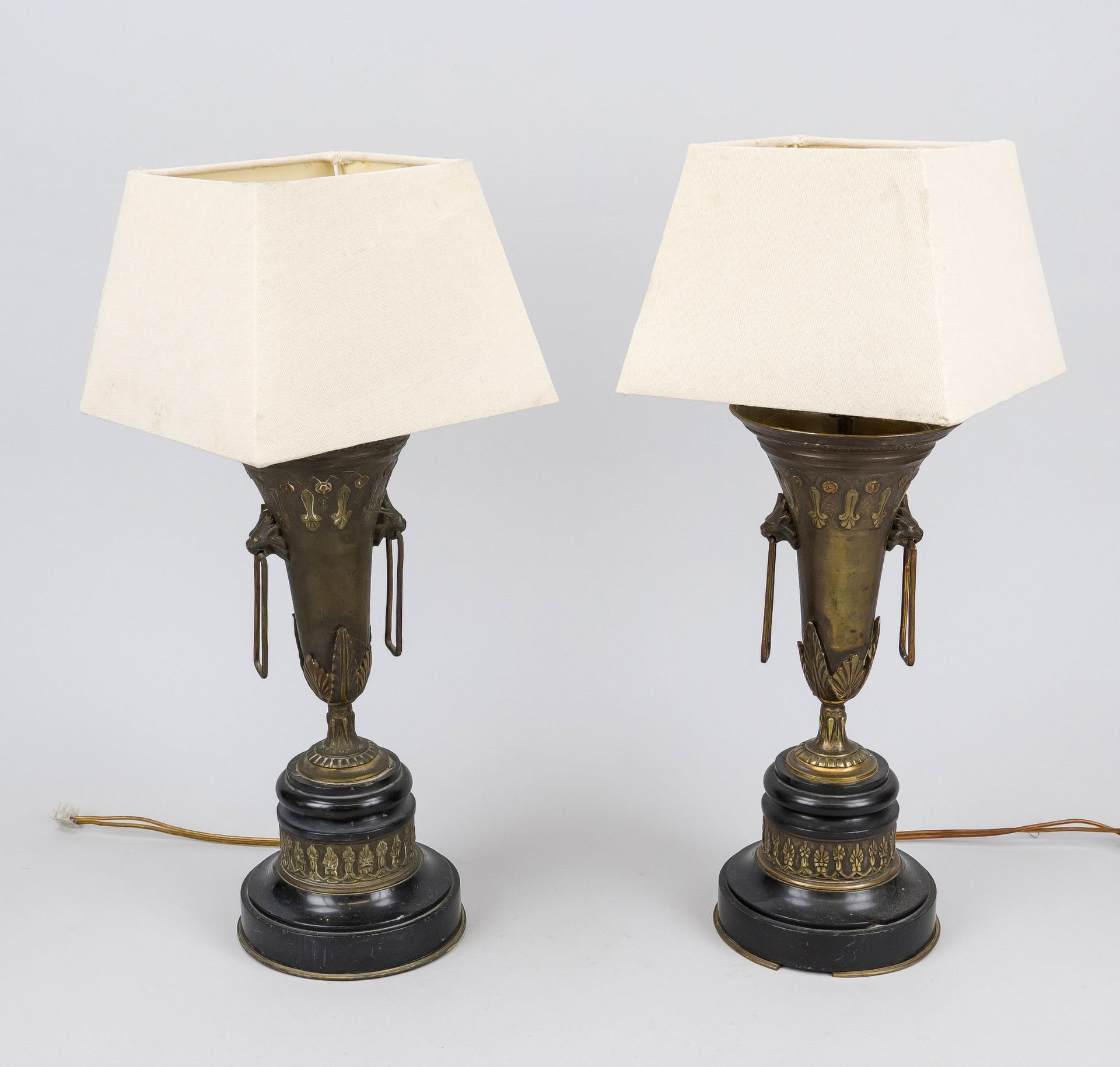 Paar Historismus-Tischlampen in - Bild 2 aus 2