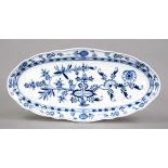 Fish platter, Meissen, Knauff Schwerter, 1850-1886, 1st choice, shape New cut-out, decoration