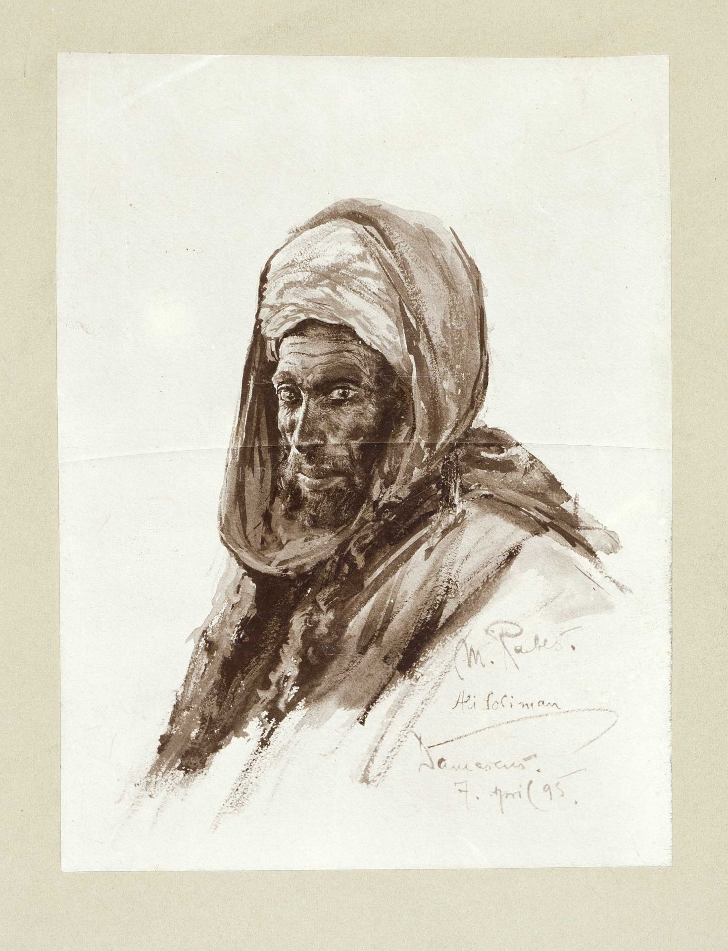 Max Rabes (1868-1944), important Berlin painter and orientalist. Small bundle of two small - Image 4 of 4