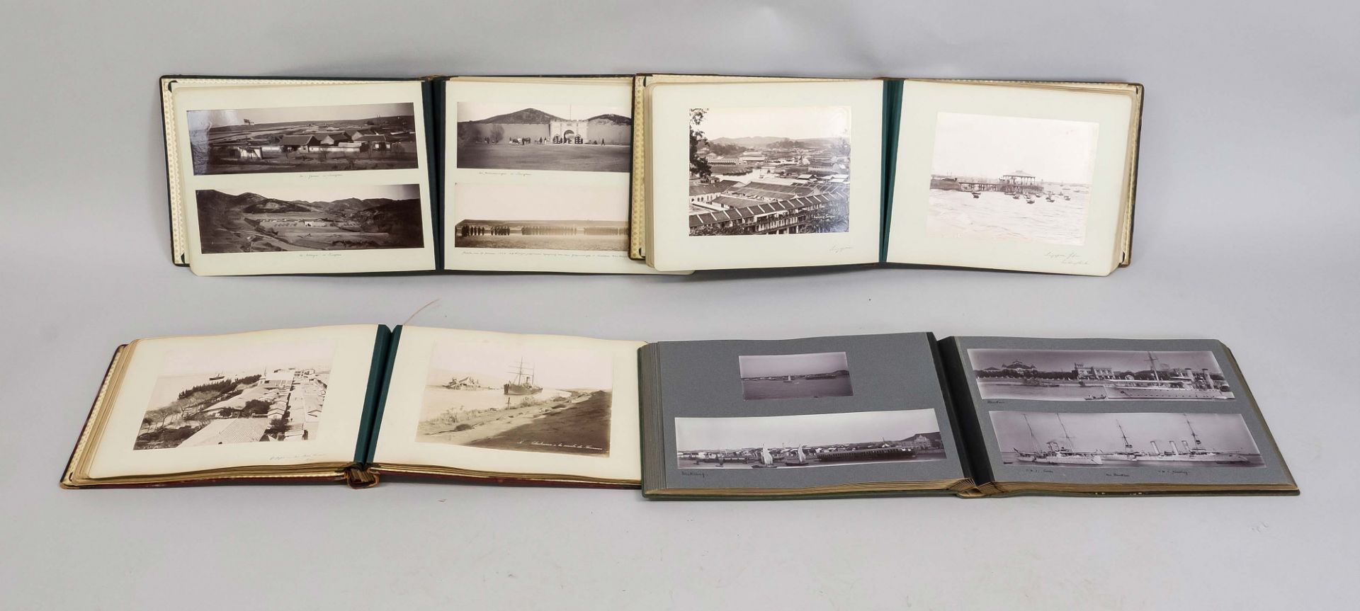 4 large photo albums Asia, around 1910. Very extensive collection of mainly private photos of a trip - Image 2 of 3