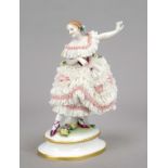 Dancer, Volkstedt, 20th century, elegant ballerina in a tulle dress, figure of a dancer in a