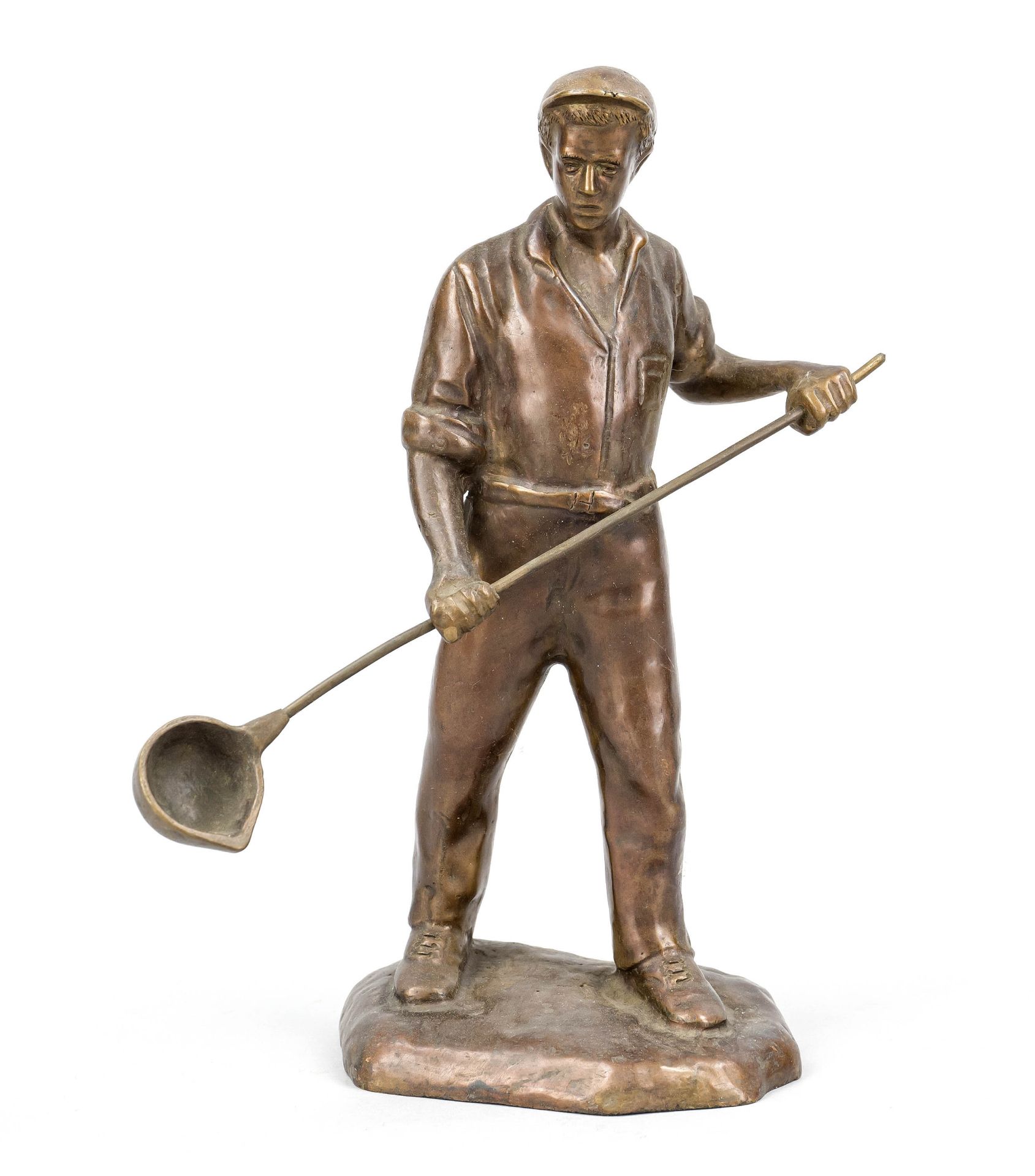 Anonymous sculptor mid-20th century, iron caster, red-brown patinated bronze, unsigned, h. 26 cm