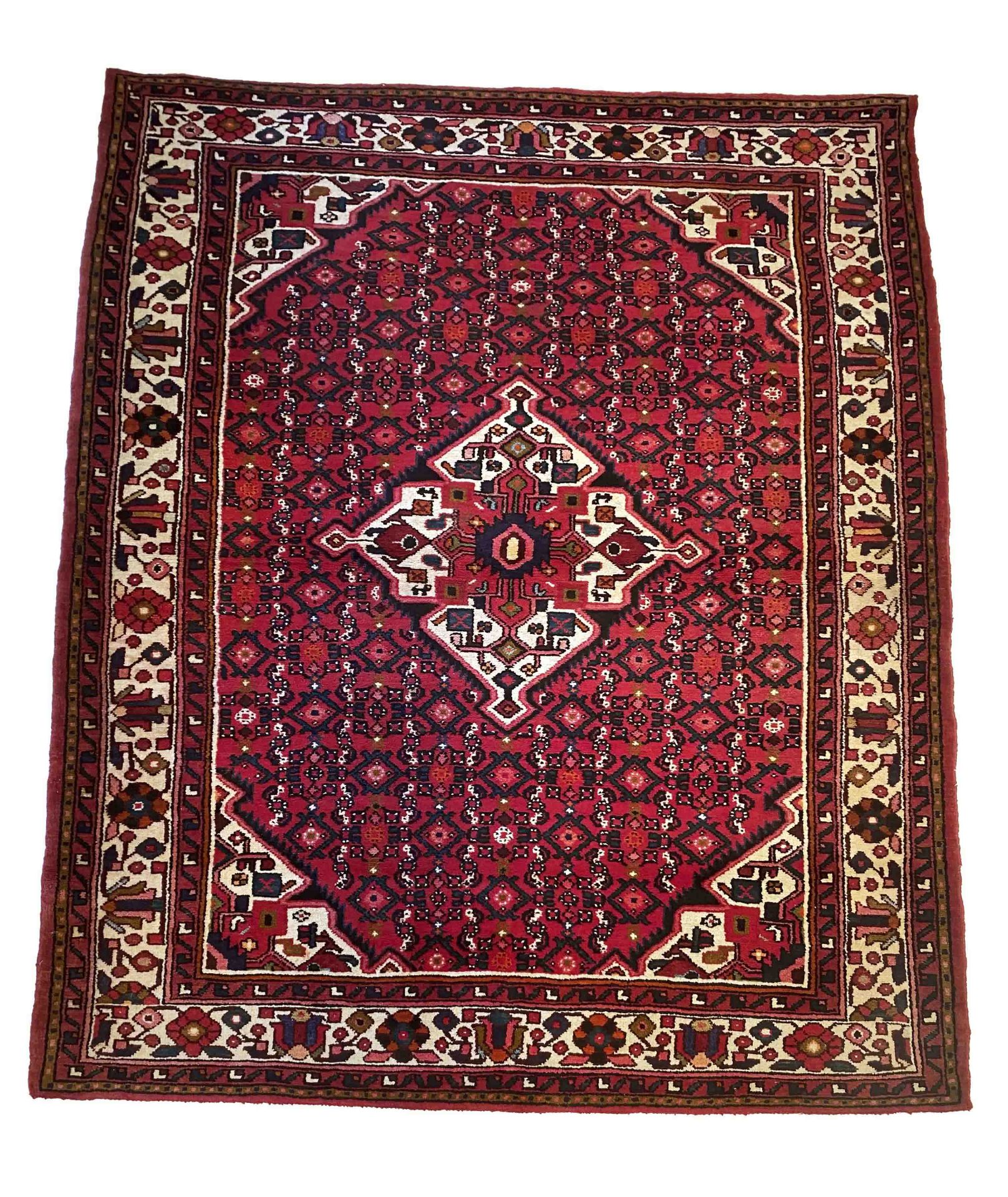 Hamadan rug, good condition, 208 x 158 cm - The rug can only be viewed and collected at another