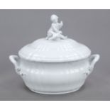 An oval tureen, KPM Berlin, mark 1992-2000, 2nd choice, of rocaille form, after a design by