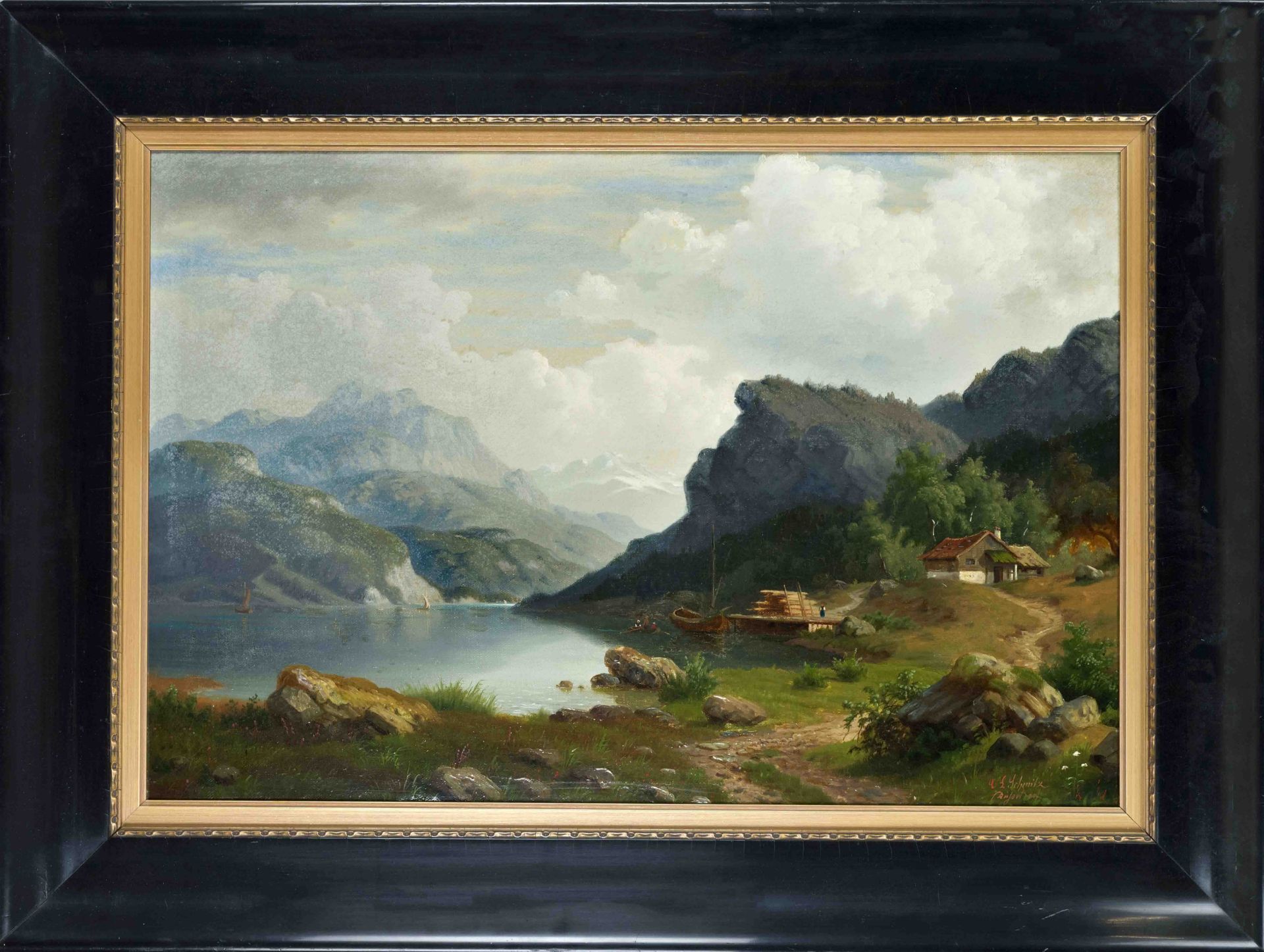 Carl Ludwig Schmitz (1817/1818-after 1859), Düsseldorf landscape painter (often given the