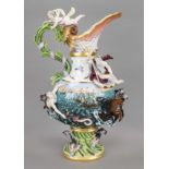 A splendid jug as an allegory of water, Meissen, Knauf Schwerter, mark 1850-1924, 1st choice, from a