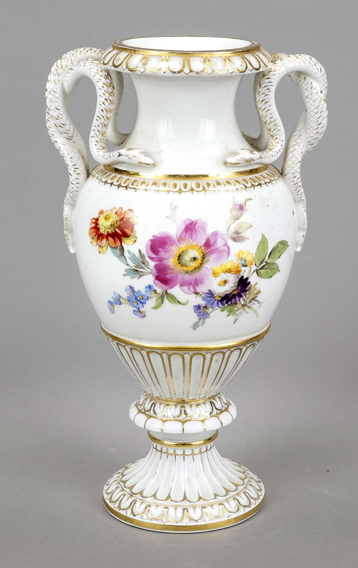 Schlangenhenkelvase, Meissen, M