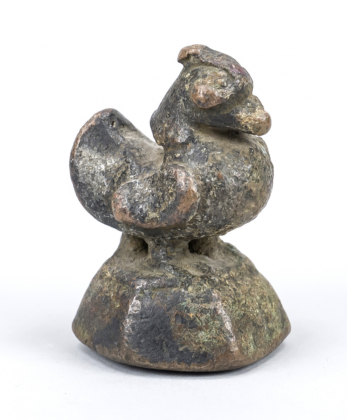 Figural opium weight, Burma/Myanmar, bronze. Exact age uncertain, h. 6 cm