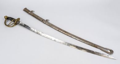 Sabre, 20th century, heavy, high quality replica of a sabre from around 1900, blade marked ''