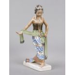 Balinese dancer, Dahl-Jensen, green stamp mark 1939-1981, Copenhagen, model no. 1114, polychrome