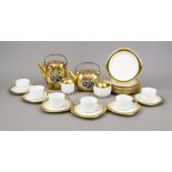 Coffee and tea service for 6 persons, 23 pcs, Rosenthal studio-linie, 1970/80s, Suomi shape,